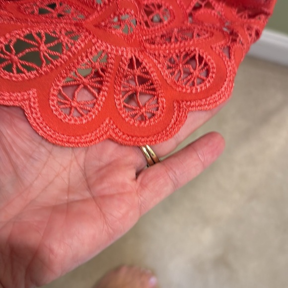 Shoshanna Midnight Strapless Coral Lace Dress size 12 brand new with tags. Saks - Picture 10 of 10